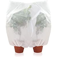 Amazy Cubre Plantas (100 x 80 cm | Set de 2) Saco de vellón Protector Plantas delicadas contra heladas- Viento y…